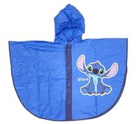 CARTOON Capa de lluvia Stitch Disney impermeable capa impermeable a prueba de viento de PVC para niños, turquesa, 5-6 Years