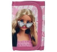 CARTOON Cartera con cierre de velcro accesorio de bolso porta tarjetas monedas billetes para niños 13 x 8 cm, Barbie, 13 cm