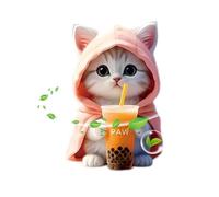 Cartoon Cat - Clip de ventilación dulce con aroma sólido, difusor de aire para interior, desodorante de agua de océano, accesorios divertidos para vehículos para camiones, SUV, perfume de aire