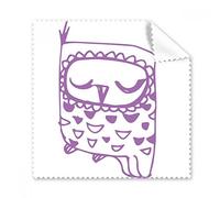 Cartoon cerrada ojos pájaro proteger Animal mascota amante regalo gamuza de gafas paño de limpieza Limpiador para pantalla de teléfono 5 unidades