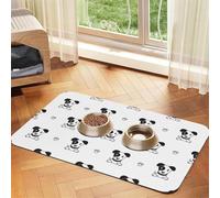 Cartoon Character Jack Russell Terrier Animal,Waterproof Pet Feeding Mat,PU Leather Placemats for Cat Dog Water Bowl,Food Mats,30x45cm