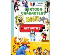 Cartoon Characters Colouring Book and Activities