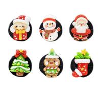 Cartoon Christmas Car Air Fresheners, Decorative Car Perfume Diffuser, Auto Air Freshener, Car Vent Accessories, 6X Cartoon Christmas Car Air Fresheners Set Decorative Car Vent Clips for Holiday Scent