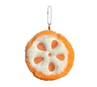 Cartoon Coin Purse - Plush Fruit Shape Small Wallet, Soft Keychain Bag