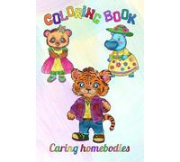 Cartoon coloring book with color samples for children 5 - 10 years old. Cartoon baby animals.: Good gift for children.