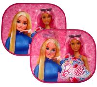 CARTOON Cortinas parasol laterales Barbie rosa Disney para niños, par de parasoles para coche, 44 x 33 cm, protección UV