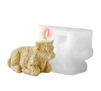 Cartoon Cow Candle Mold - 3d Silicone Candle Mold | Cute Reusable Aromatherapy Candles Making Molds For Diy Crafts | Animal Candles Mould For Home Decor Birthday Party Office Desk School Dorm