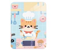 Cartoon Cute Cats Chef Blue - Báscula de peso de alimentos impermeable de 11 libras/1 onzas, escala de 5 kg/5 g con 4 unidades para cocinar espresso (pilas no incluidas)