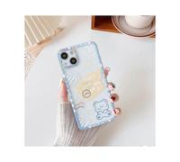 Cartoon Cute Kawaii Bear Cloud Letters Clear Soft iPhone Case for Women Girls(Clear,iPhone 8 / 7 Plus )