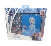 CARTOON Diario secreto para niños con accesorios Frozen II, Disney, Elsa, diario con lentejuelas reversibles, bisutería