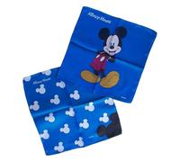 CARTOON Disney Mickey - Juego de 2 pañuelos de papel para peladillas, decoración de imitación satén, 25 x 25 cm