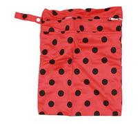 Cartoon Doble Cremallera Impermeable Bebé Pañal Bolsa De Almacenamiento Lavable Bolsa De Basura Bolsa De Pañales Círculo Negro