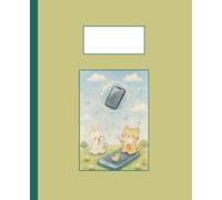 Cartoon Dot Grid Notebook - Animals Blowing Bubbles with Flying Phone | Punktkariertes Notizbuch: Kawaii Animal Coverv | lustiges Tagebuch