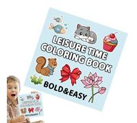 Cartoon Drawing Book, Easy Coloring Pages for Kids, Fun Leisure Time Activity, Relaxation Drawing for Kids & Teens, 21x21cm Paper, Suitable for Ages 4, 8.27 Inches 190g