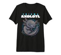 Cartoon Enigma Axolotl Animal Lover Lindo Axolotls Camiseta Premium