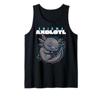 Cartoon Enigma Axolotl Animal Lover Lindo Axolotls Camiseta sin Mangas