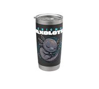 Cartoon Enigma Axolotl Animal Lover Lindo Axolotls Vaso térmico de acero inoxidable de doble pared