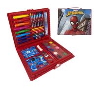 CARTOON Estuche con colores para niños Spiderman Marvel set 52 piezas de colores y kit de papelería dibujo y pintura