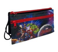 CARTOON Estuche escolar Marvel con 3 compartimentos, 22 x 13,5 x 2 cm, Los Vengadores, 22 cm, Estuche