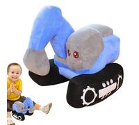 Cartoon Excavator Plush Toy - 10 pulgadas Stuffed Vehículo Doll, Cuddly Yellow Truck Cushion, Ultra Soft Decorative Pillow | Durable Stitching with Premium Material for Children Todlers Nursery