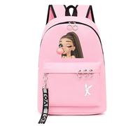 Cartoon Female Singer Mochila Multifuncional, Unisex Singer Anime Headshot Álbum De Música Bolsa De Viaje Al Aire Libre Bolsa De Ordenador De Almacenamiento Bolsas Escuela (Pink,One Size)