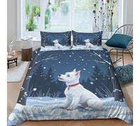 Cartoon festive holiday Funda Edredon Microfibra Suave 3 Piezas Estampado 3D Dibujo Animado festive holiday Funda de Edredón con Funda de Almohada Lavables Transpirable for Adultos Double（200x200cm）