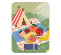 Cartoon Field Picnic Fruits Green Weight Loss - Báscula pequeña de alimentos de 11 libras/1 onzas, escala de 5 kg/5 g, báscula de cocina con 4 unidades para (usuario) (usuario) (usuario) (usuario