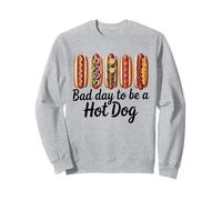 Cartoon Five Topping Hot Dog Row Foodie Barbecue Cookout Sudadera