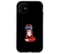 Cartoon Fox Gamer en VR Headset Juguetón Nerd Carcasa para iPhone 11