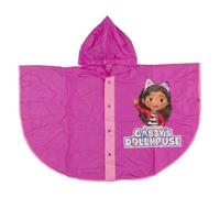 CARTOON Gabby's Dollhouse - Capa de lluvia para niños con capucha y cierre de botones, violeta, 5-6 Years