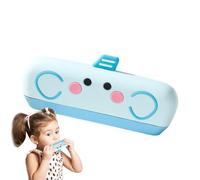 Cartoon Harmonica, Portable Music Toy Early Education, Breath Control Training Instrument, 6.69x2.36Inches Washable Blow Toy for Dorm, Travel and School Use