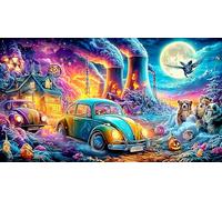 Cartoon-Image-Mixed-Graffiti 1000 Piezas Puzzle Reciclado Juego desafiante Educativo para relajación Creatividad Regalo 38x26/1000pcs