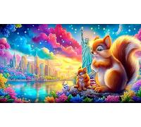 Cartoon Juego de Puzzle 1000 Piezas Desafío de Juego Educativo desafiante para Adultos y niños de 12+ años 38x52cm/1000pcs