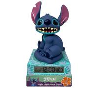 CARTOON - Lámpara 3D con despertador, luz nocturna LED Disney Stitch, personaje 3D con despertador digital integrado