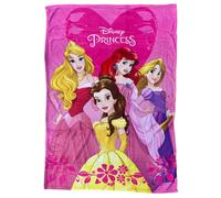 CARTOON Manta de coral Princesas Disney para niños, manta de suave forro polar, 100 x 140 cm, perfecta para sofá cama o viaje