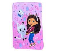 CARTOON Manta de forro polar para niños Gabby's Dollhouse 100 x 150 cm, 100% suave poliéster, 210 g/m²