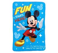 CARTOON Manta para niños Mickey Mouse Disney 100% poliéster 100 x 140 cm