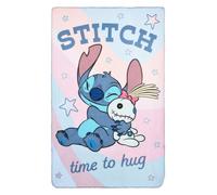CARTOON Manta para niños Stitch Scrump Disney 100 x 150 cm, manta suave de forro polar, 100% poliéster, 220 g/m², cálida y ligera, ideal para dormitorio, cuna o sofá