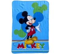 CARTOON Manta suave infantil Mickey Disney 100x140 cm manta suave de forro polar 220 GSM cálida y ligera perfecta para habitación y cuna