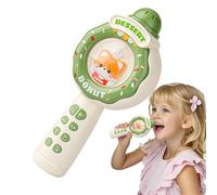 Cartoon Microphone, Handheld Singing Microphone, Cute Portable Mic for Kids, 3.94x2.91x8.66inches Home Karaoke and Recording Toy, Ideal for Children Aged 3-12
