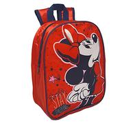 cartoon Mochila de guardería Disney, Marvel, Bolsa, Escuela, Ocio, Paseo, Mar, 28 x 22 x 10 cm, Multicolor, Minnie.
