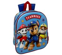 CARTOON Mochila para guardería 3D para niños, 31 cm, con bolsillo lateral, Paw Patrol, 31 cm, Casual
