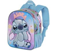 CARTOON Mochila para guardería 3D para niños, 31 cm, con bolsillo lateral, Stitch 3, 31 cm, Casual