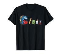 Cartoon Monster School Bag Comer School Supplies Camiseta