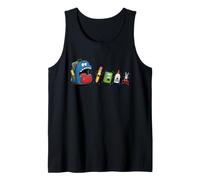 Cartoon Monster School Bag Comer School Supplies Camiseta sin Mangas