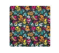 Cartoon Monsters1 - Paño autoadhesivo mágico para lente de cámara, protector de lente antiarañazos, bolsa de tela de maquillaje, 13.8 x 13.8 pulgadas, multicolor, 13.8x13.8in, moderno