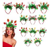 Cartoon Moose Headbands, Festive Celebration Headbands, Role Play Headbands, New Year Accessories, Christmas Headbands, Festive Hair Accessories, Moose Christmas Headband, Decorative Holiday Hea