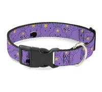 Cartoon Network - Collar de perro con hebilla de plástico, liberación rápida, fácil de ajustar, diseño de princesa espacial de Hora de Aventura, 8.5 a 12 pulgadas, 0.5 pulgadas de ancho