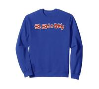 Cartoon Network Ed, EDD n Eddy Logo Sudadera, Unisex para Adultos, Azul Real, S