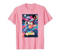 Cartoon Network Steven Universe Poster Camiseta, Hombre, Rosado, M
